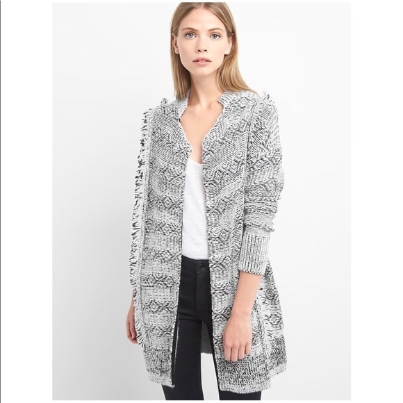 GAP Sweaters - NWT Cardigan Oversized Woven Knit Fringe western y2k plus size aztec loose fit